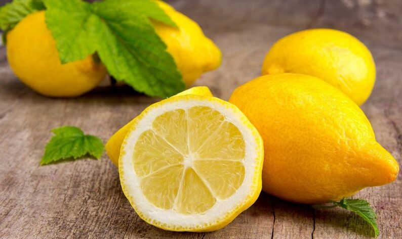 Limón utilizado para tratar la osteocondrosis. 