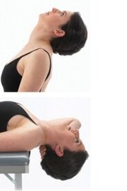 Gimnasia para el cuello con osteocondrosis.